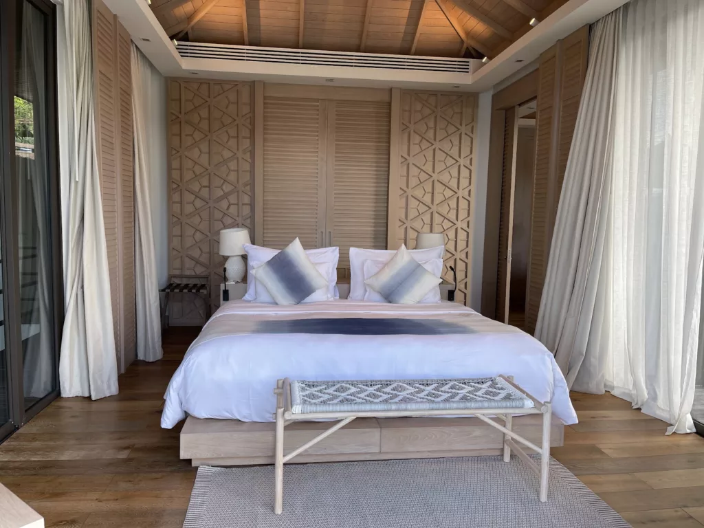 King size bed - Cape Fahn Private Islands Ocean View Pool Villa