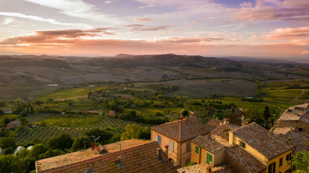 Montepulciano, one of the most beautiful towns in Tuscany, Italy