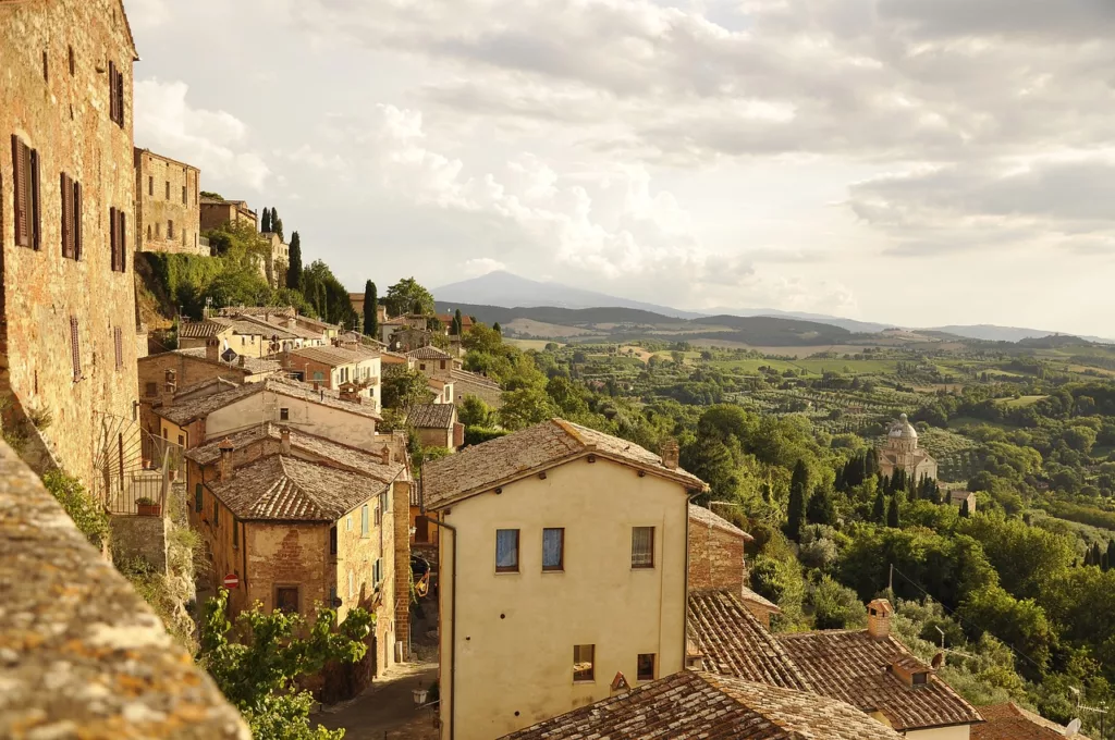 Montepulciano, one of the most beautiful towns in Tuscany, Italy