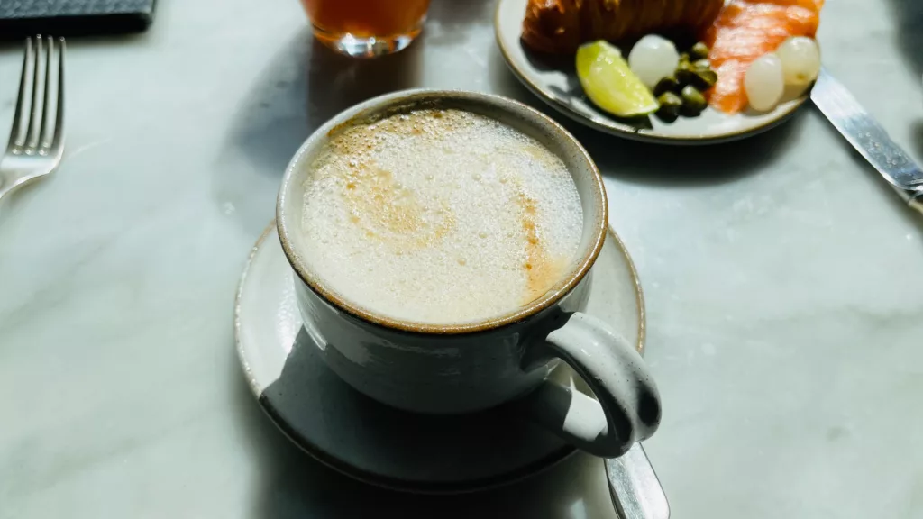 Oat Milk Cappuccino at Breakfast, Park Hyatt Saigon