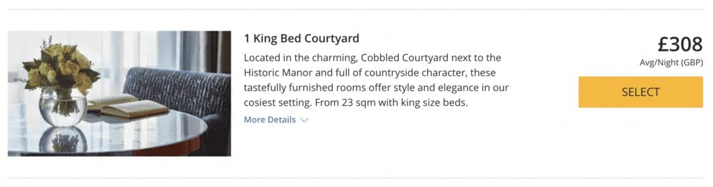 SCHLOSS Roxburghe cash cost