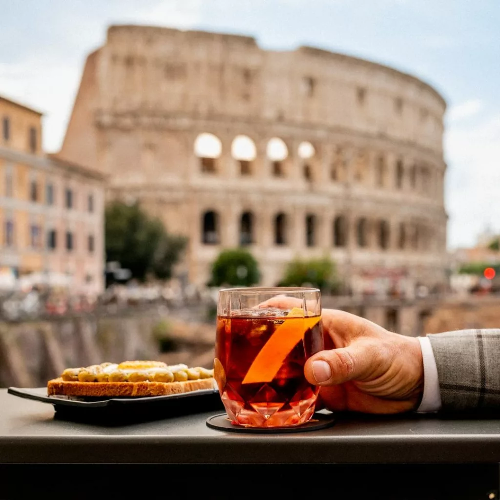 The Court - Rome Bars with a View - Negroni