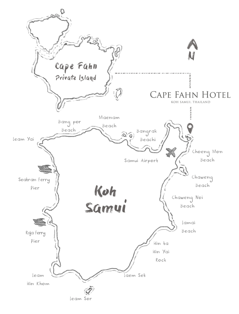 Cape Fahn Private Islands Map