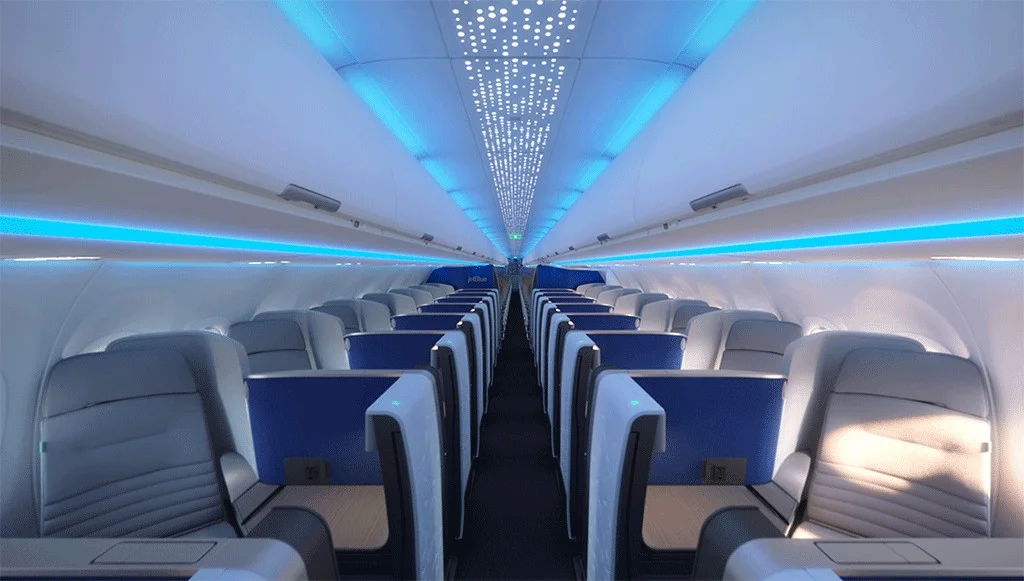 JetBlue will operate the flights with its Airbus A321LR aircraft featuring 24 Mint business class seats