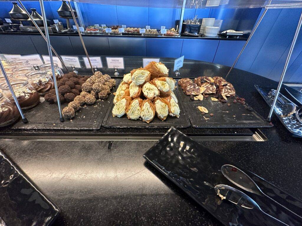 Aegean business lounge buffet