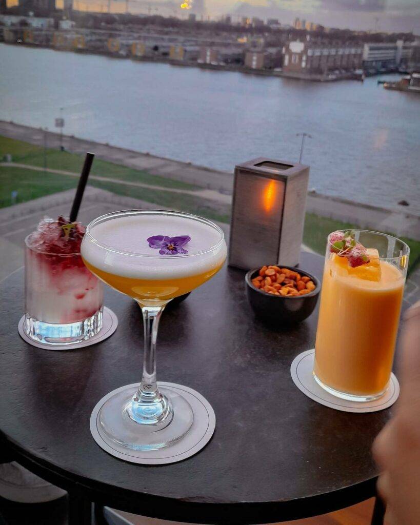 Malabar bar drinks 1 - best rooftop bars in Amsterdam