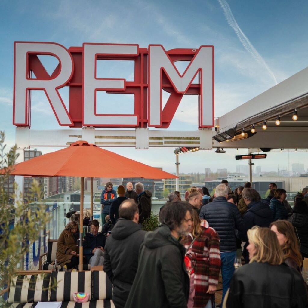 REM Amsterdam - best rooftop bars in Amsterdam