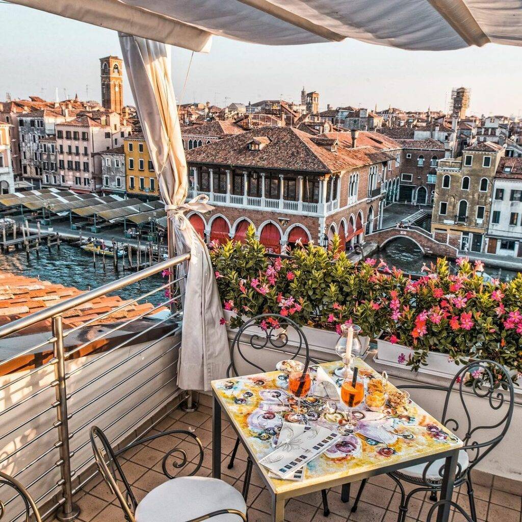 Terrazza Panoramica at Ca Sagredo Hotel - Best Rooftop Bars in Venice